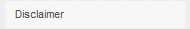Disclaimer